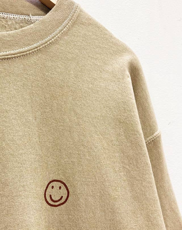 MINI SMILEY CREW SWEATSHIRT